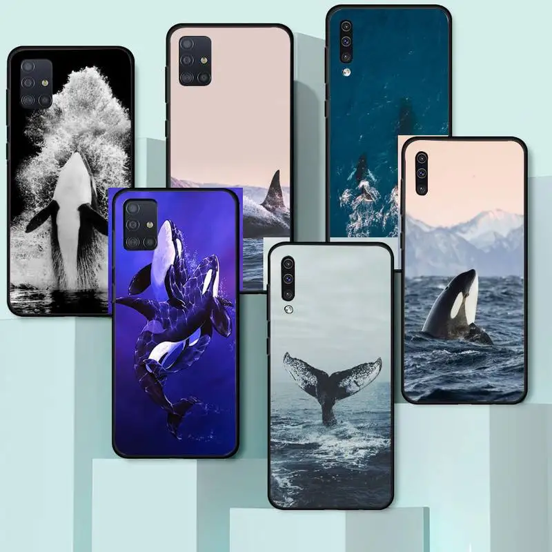 

Kick Whale Ocean Animal Phone Case For Samsung galaxy A S note 10 7 8 9 20 30 31 40 50 51 70 71 21 s ultra plus