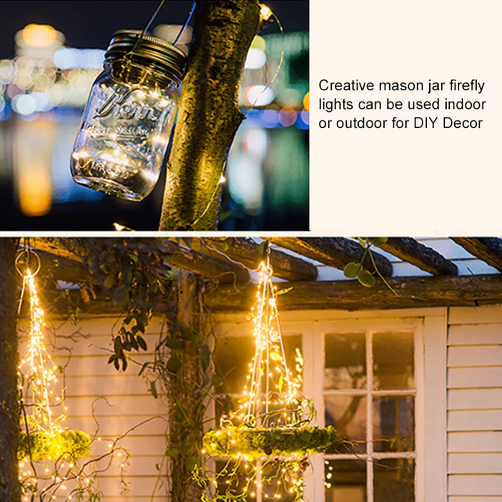 Светодиодный светильник на солнечной батарее 20 светодиодных ламп гирлянда