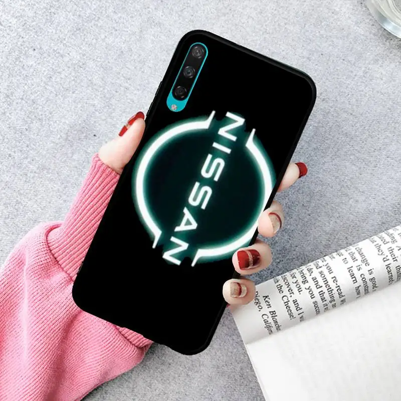 

Black Soft Phone Case For Huawei P20 30 40 Pro Mate 20x 30 40 Pro Nova6 7 Honor 9X 10 Car Nissan