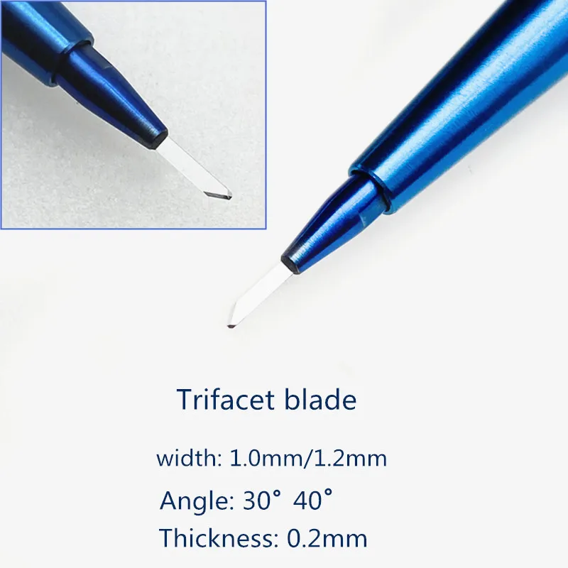 Ophthalmic surgery blades trifacet blade Sapphire trifacet Knife Keratome blades Ophthalmic microsurgical blade