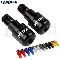 for yamaha mt09 fz09 motorcycle hand grip handle bar ends slider cover fz 09 mt 09 trackerfj09 2014 2015 2016 cnc accessories