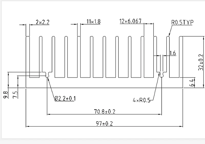 2 шт. алюминиевый радиатор для компьютера 97 х32 100 мм|aluminium radiator|aluminum computer radiatoraluminum