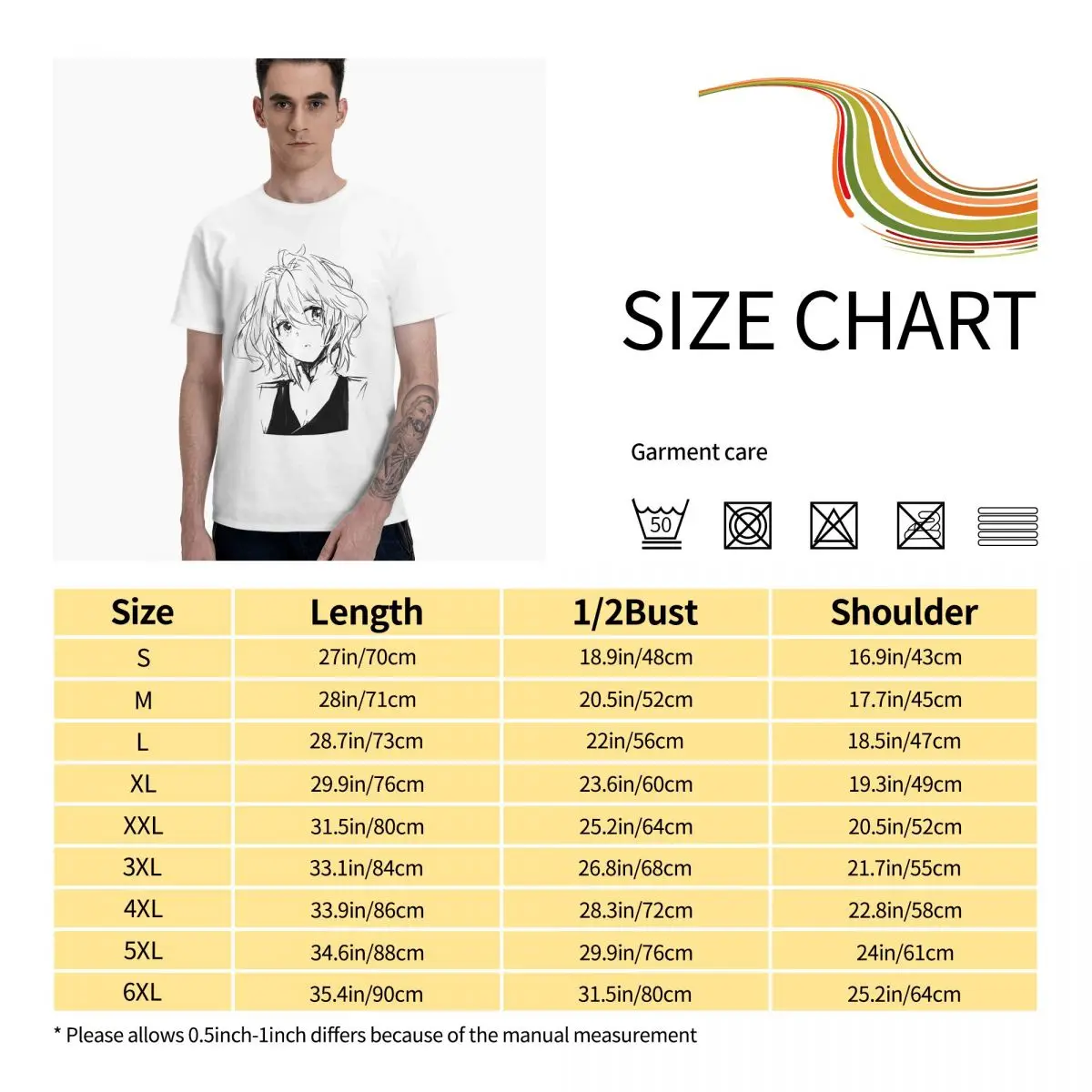 

Anime Fans Saber 3 man's tshirt Version to good build Short sleeveRound neck T-shirt