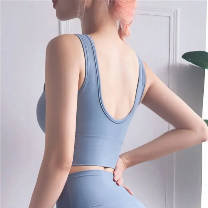 Women Push Up Seamless Sports Bra Female Workout Sport Top Crop High Impact Fitness Wear For Yoga Gym Brassiere Tank Sportswear