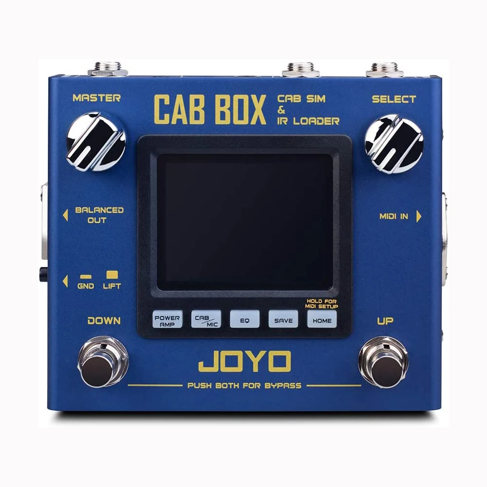 JOYO R-08 CAB BOX Multi-Effect Guitar Pedal Support IR loading with 4 Tube Power Amp Simulations 20 Cabinet Models Effect Pedals |