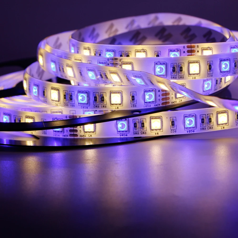 Светодиодная ленсветильник 5050 RGB RGBW + WW 60 светодиодов/м 12 В 24 5 м гибкая
