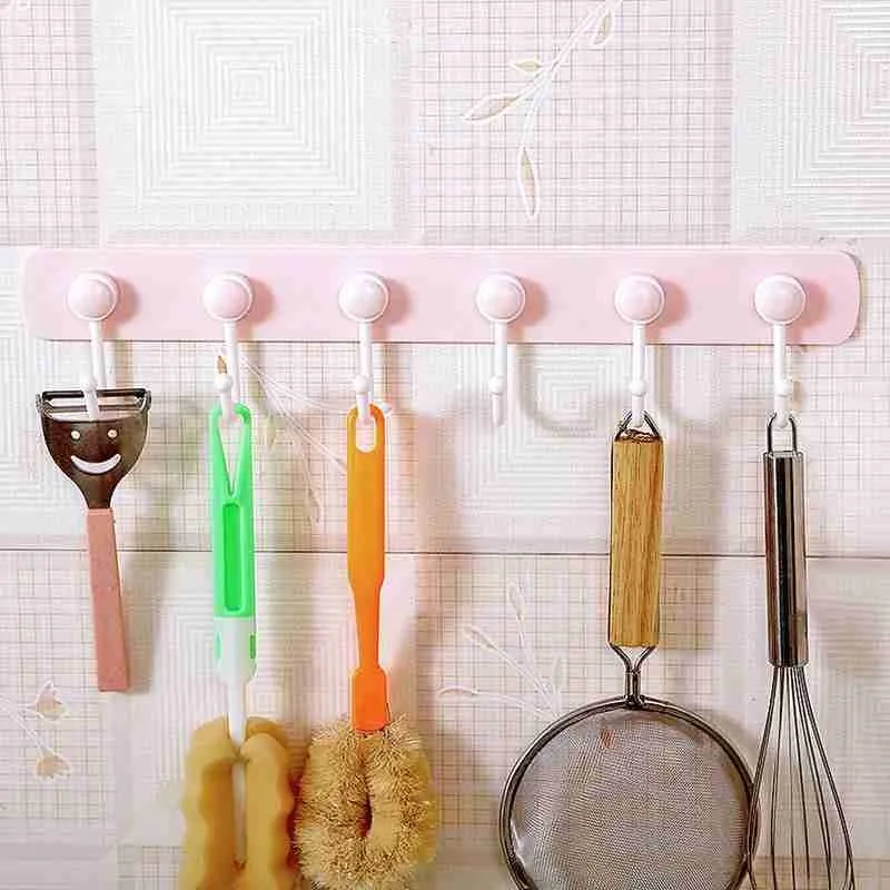 

Kitchen Hooks Strong Universal Hook Behind The Door Row Room Toilet Hook Towel Fitting Free Sticky Toilet Of Hooks Hook Pun M1Q0