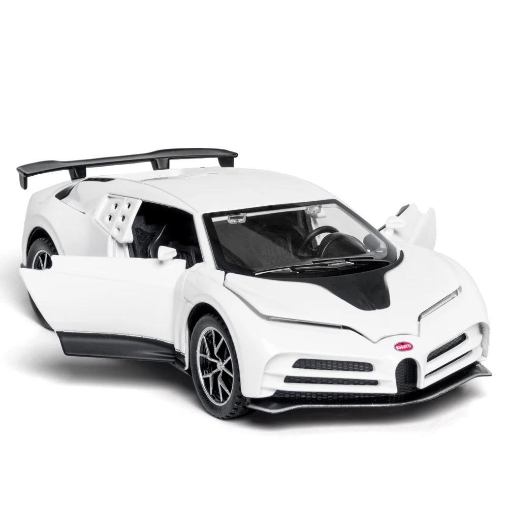 Модель литая автомобиля Bugatti Centodieci модель 1/32 юбилейное издание 4 двери