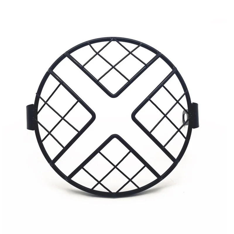 

7-дюймовая универсальная защитная крышка для мотоциклетной фары Harley-Davidson, винтажная Сетчатая Маска для мотоциклетного гриля с боковым креплением сетка маска винтажный протектор сетка протектор защита крышки ламп