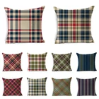Чехол для подушки в шотландскую клетку, 45 х45 см