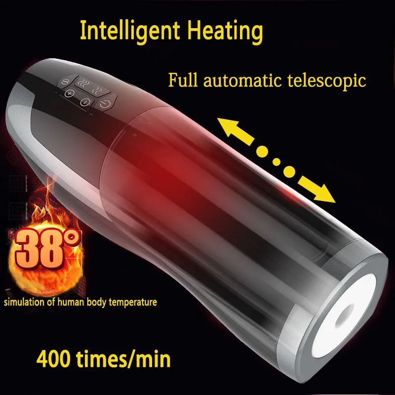 RENDS Sex Machine Vagina Pocket Pusy Full Automatic Telescopic Male Masturbator Smart Heating Sucking Piston Men Toy | Красота и