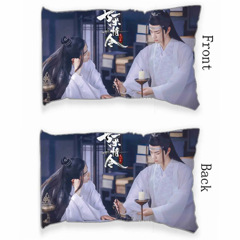 Наволочка двусторонняя с изображением аниме Grandmaster of Demonic Culture Wuxian Wangji Yaoi