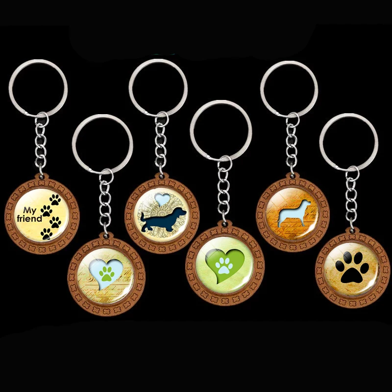 Мой друг ожерелье с подвеской в виде брелок форме собачьей лапы ювелирных