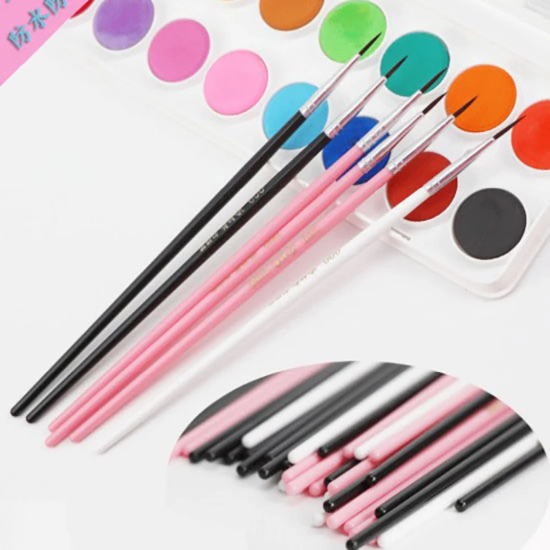 

100 шт./компл. тонкая ручная роспись, тонкая ручка с крючком, разноцветная ручка для рисования в виде дубинки, искусственная ручка для рисован...