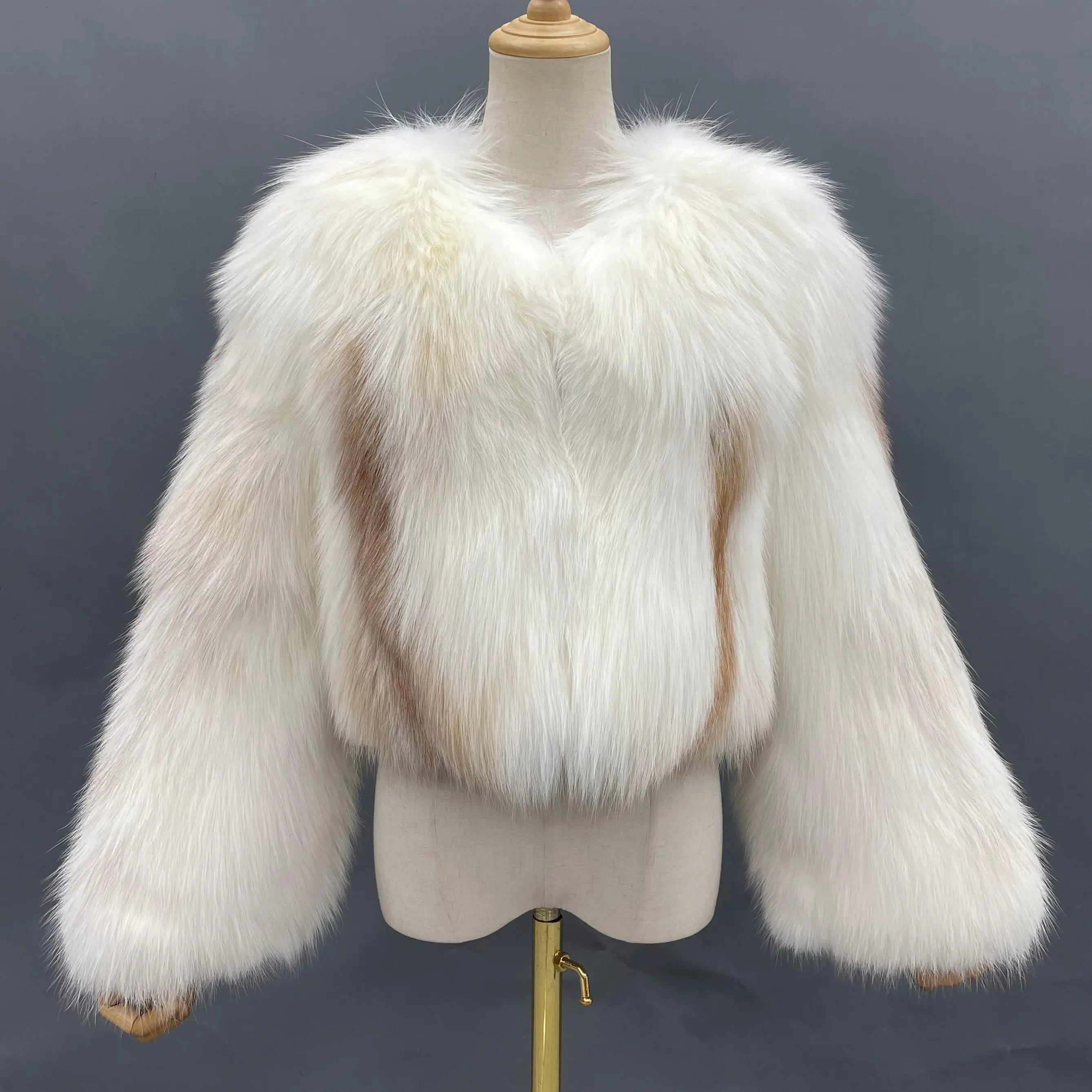 Новинка 2021 женское роскошное меховое пальто из мраморного лисьего меха модное