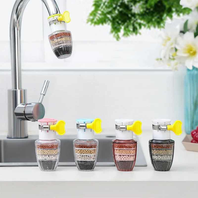 

1pcs Universal Faucet Filter Interface Water Tap Purification Anti-Spill Activated Carbon Water Purifier Kitchen Accessories