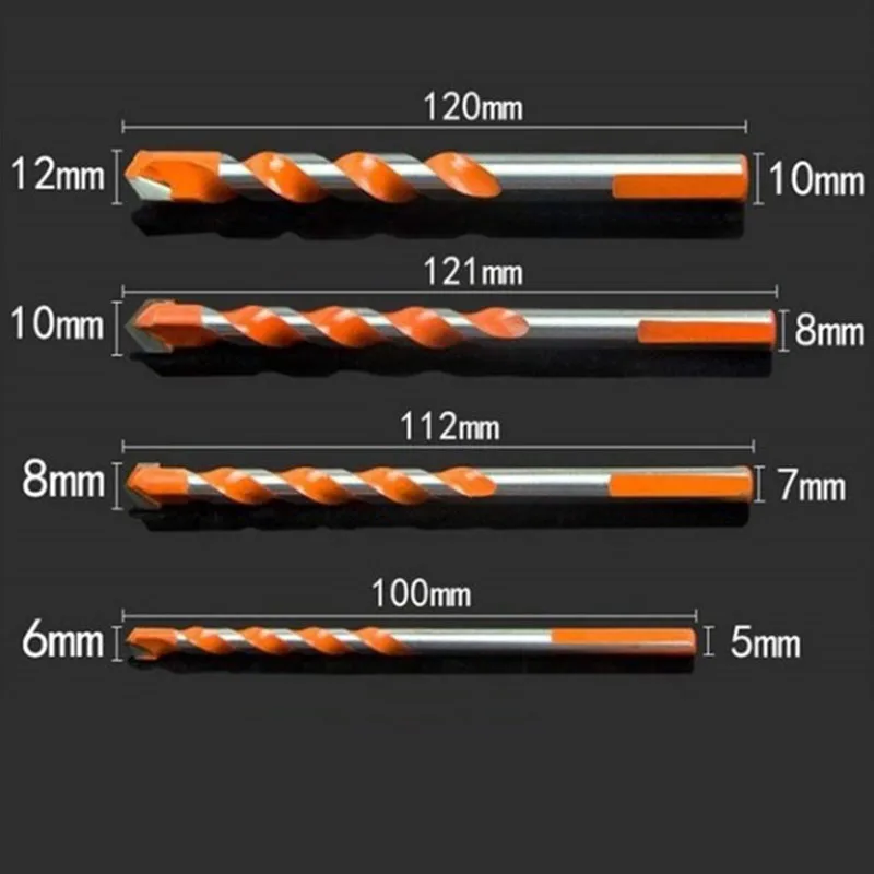 Сверла для бетона керамики плитки металла стен алмазной пилы 6/8/10/12 мм|Детали