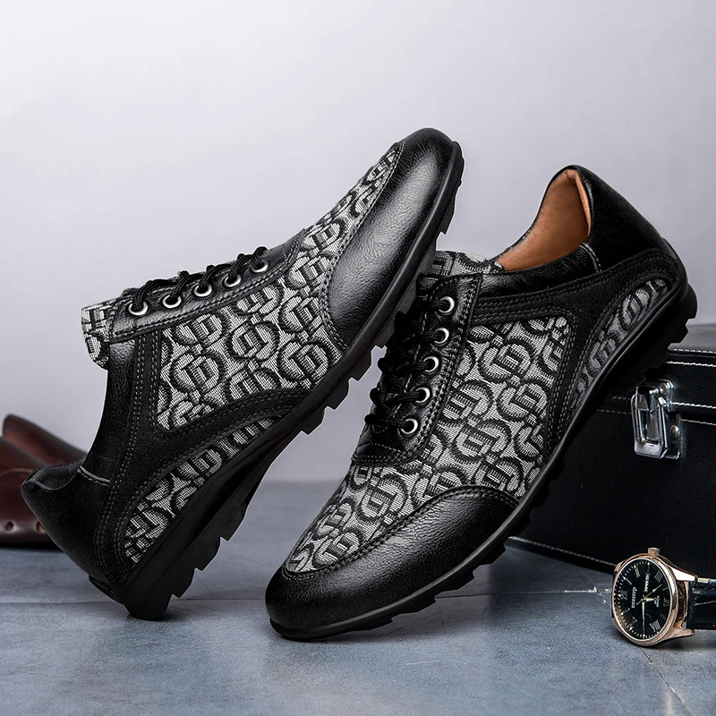 Мужские кожаные ботинки для гольфа противоскользящие профессиональные