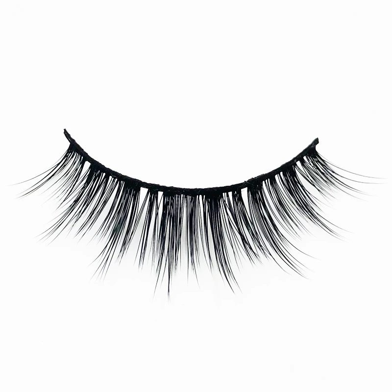 Flash Girl 3D норковые Накладные ресницы с крестиком пушистые ручной работы упаковкой