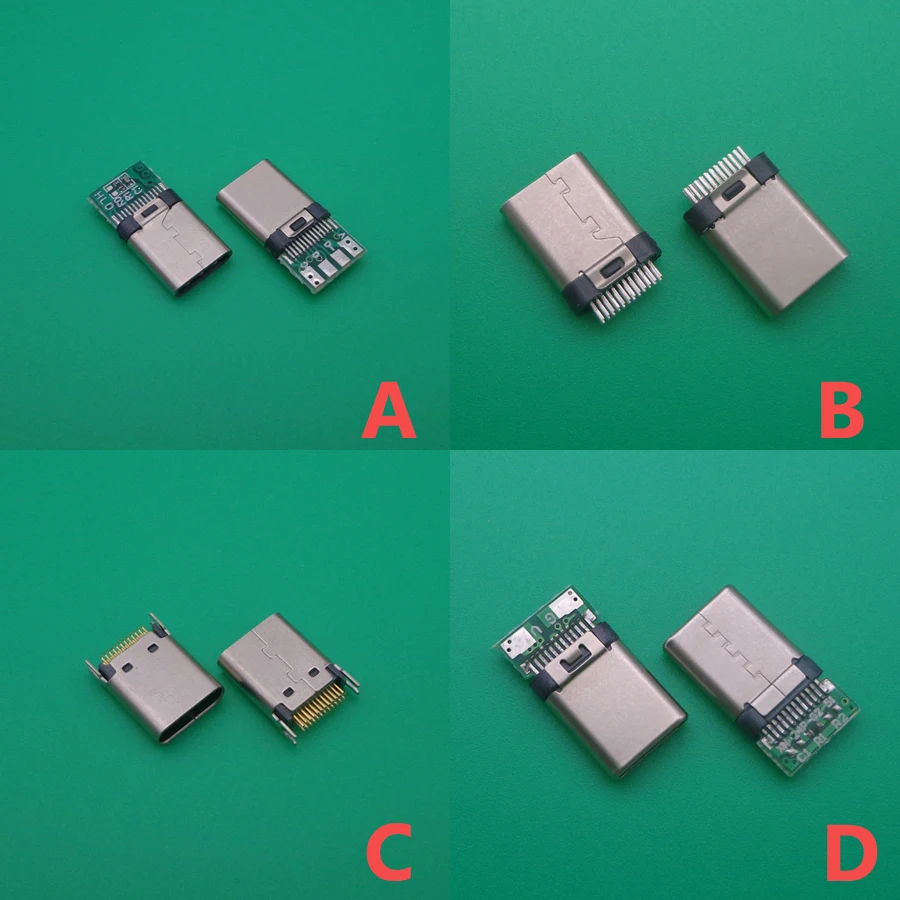 5 шт. 4 типа ABCD на выбор новый тип C USB гнездовой разъем питания зарядный док порт