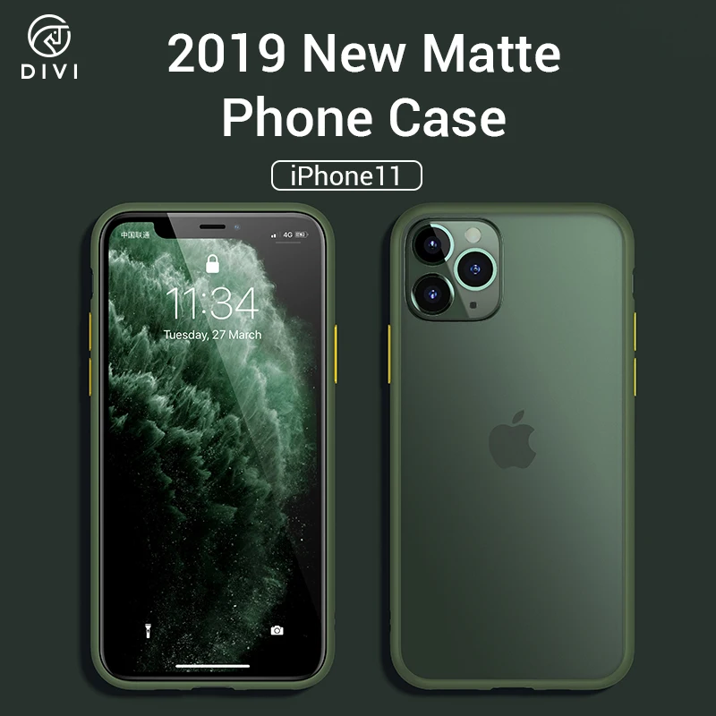 DIVI PC защитный чехол для телефона iPhone 11 11pro ударопрочный iphone pro max жесткий |