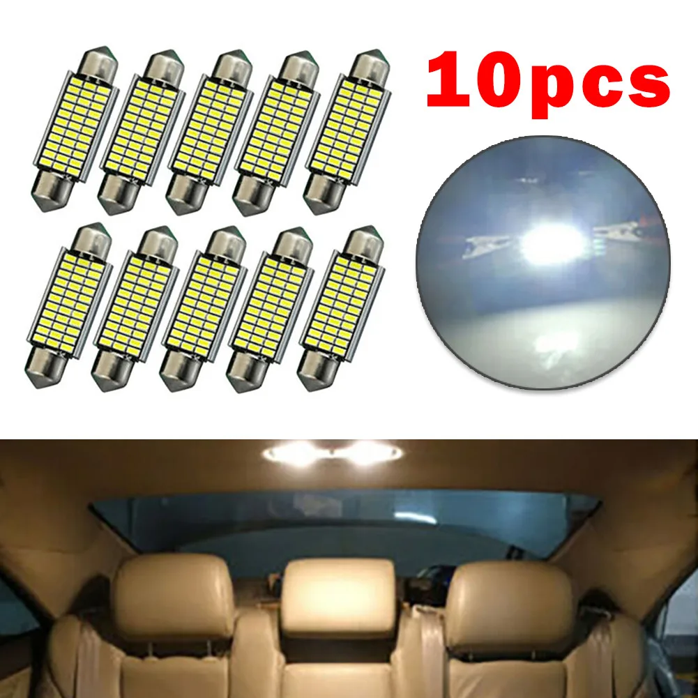 

10pcs Set Bulbs 12V Interior Lighting 3014 33 LED 6000K Car SMD White Practical