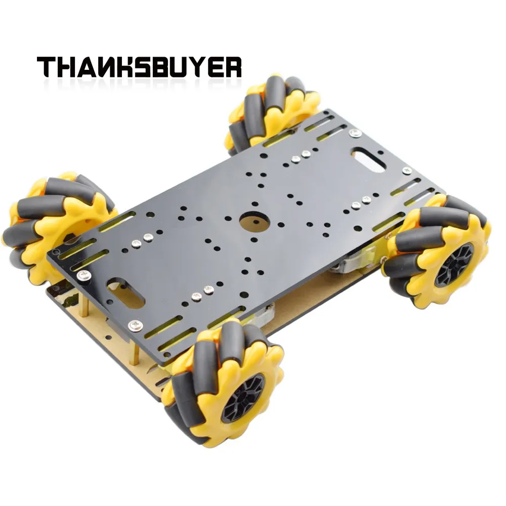 TZT Mecanum колесный автомобиль умный Omni робот шасси комплект Платформа 4WD с