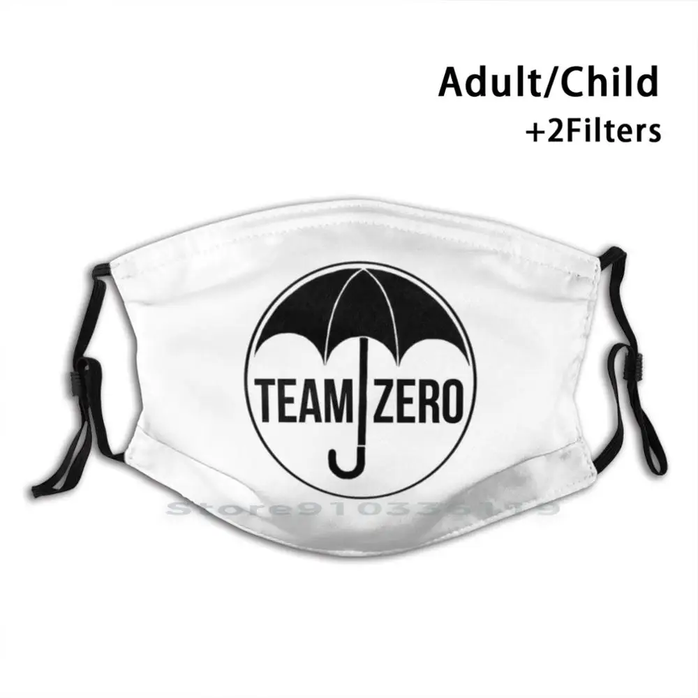 

Смешная моющаяся маска для лица Team Zero - The Umbrella Academy для взрослых и детей с фильтром