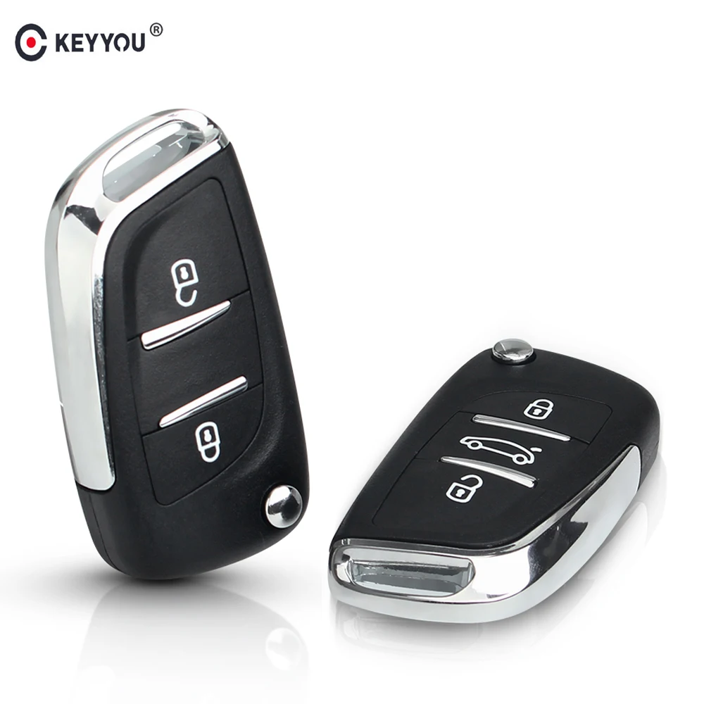 Чехол KEYYOU для CITROEN C2/C3/C5/C6/C8 с кнопкой 2/3|Ключ от авто| |