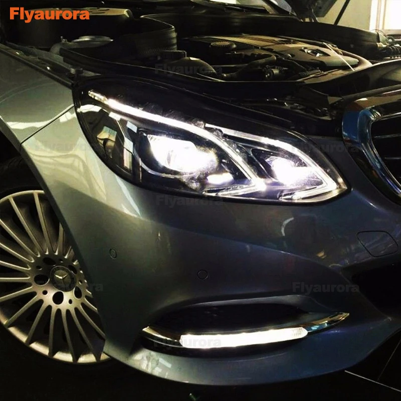 Фары дневного света DRL светодиодный дневной свет для Mercedes E Class E amg W212 E180 E200 E260 E320 E400 противотуманная фара