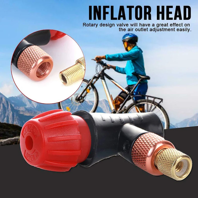 Надувное CO2 напор насоса Портативный Инструменты для ремонта велосипеда