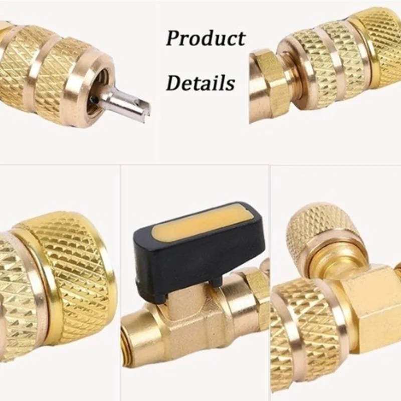 1Pc R410A R22 Dual Size SAE Port HVAC Valve Core Removal/Installer Tool(No Gas Loss) with 10Pcs | Бытовая техника