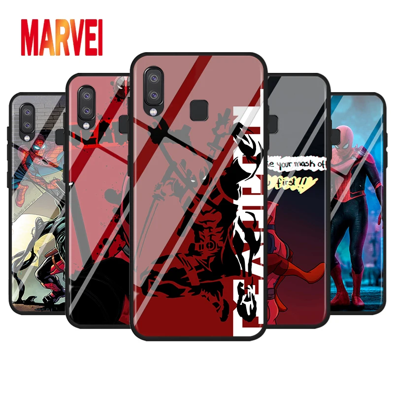 

Hot Cool Marvel Deadpool For Samsung Galaxy A90 A80 A70 S A60 A50S A30 S A40 S A2 A20E A20 S A10S A10 E Black Phone Case Cover