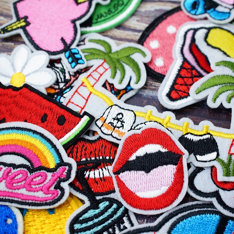 Радужные Туфли С КАКТУСОМ сделай сам патчи вышивка для футболки металлические