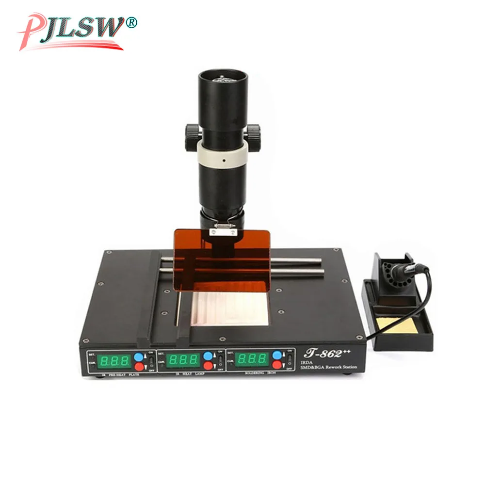 Паяльная станция PUHUI T862 инфракрасная паяльная машина IRDA сварочный аппарат bga SMD SMT