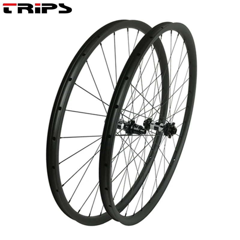 29er MTB колеса для велосипеда бескамерные 32 мм ширина углерод XC обод 29 дюймов AM