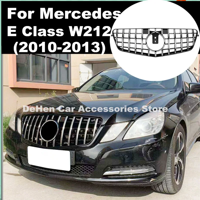 Передний гриль W212 GT для Mercedes E Class 2010 2013 Седан передний гоночный Sport E320 E350 E400