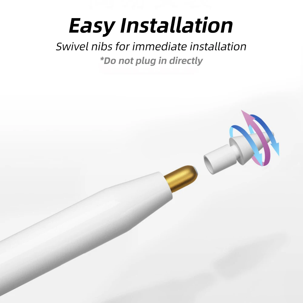 Запасной наконечник для карандаша Apple Pencil 1-го 2-го поколения с чехлом