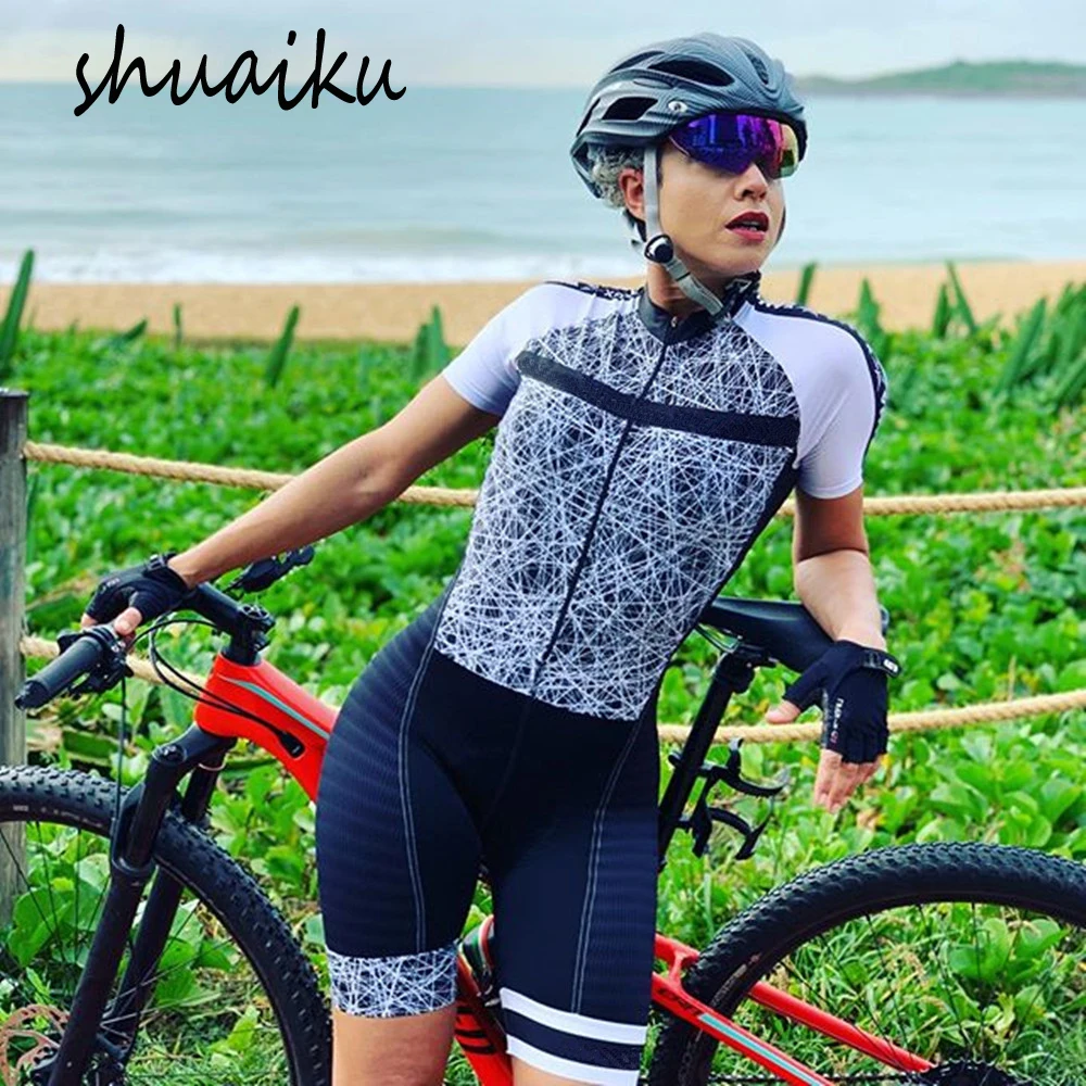 

Triathlon short-sleeved cycling jersey suit women's /men's bicycle suit breathable jumpsuit sweatshirt suit mountain bike