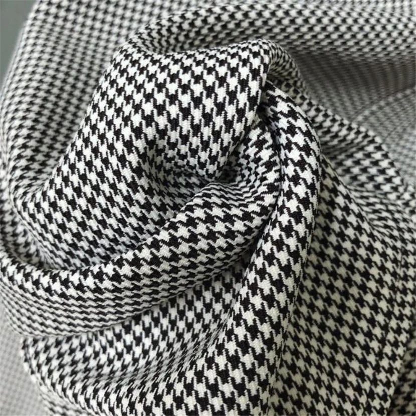 

2020 Autumn Winter New Lapel Black White Houndstooth Plaid Loose Shirt Men Women Single Breasted Casual Cardigan Blouse