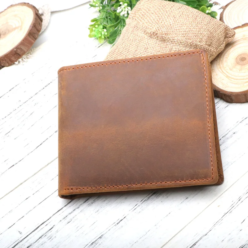 Для моего мужчины тонкий мужской кожаный RFID блокирующий минималистичный карты