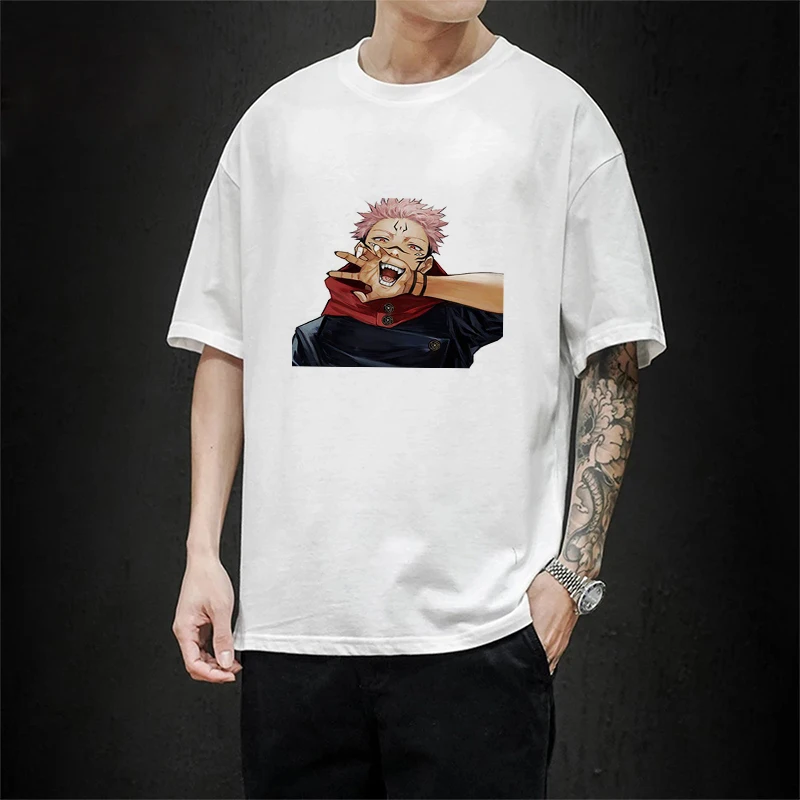 

Jujutsu Kaisen T-shirts With Short Sleeves Man Tee Shirt Sleeve Tokyo Ghoul Summer Men Tshirt Fashion Men's T-shirt Tshirts for
