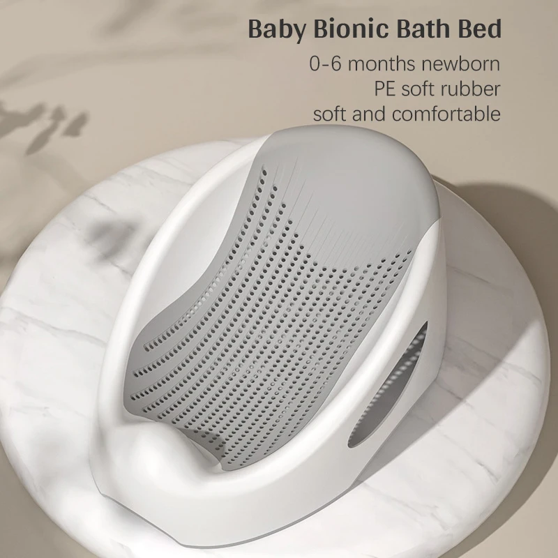 

Baby Bath Rack Newborn Non-slip Bath Support Tub Thicken Soft Kids Bathtub Bath Soft Shower Rack Hollow Out Seat for Infant Baby