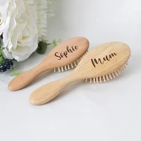 personalized names wood brush custom hair brush bridesmaid gift bridesmaid floral hair brushesdecorative wedding supplies