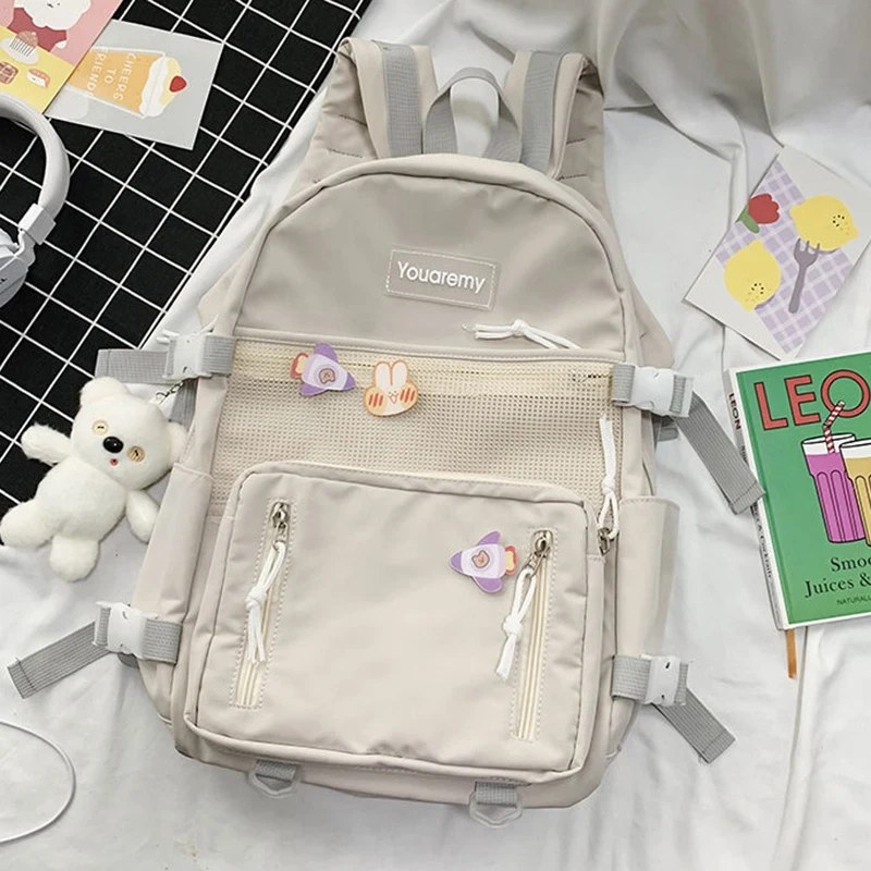 

School Bag Female Korean Version of Harajuku High-Capacity Backpack Backpack for Junior High School Students