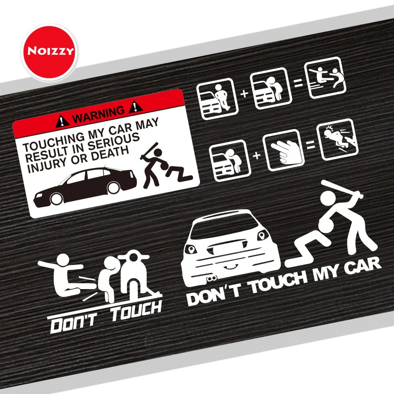 Noizzy предупреждающая наклейка на автомобиль агрессивное насилие автомобильная