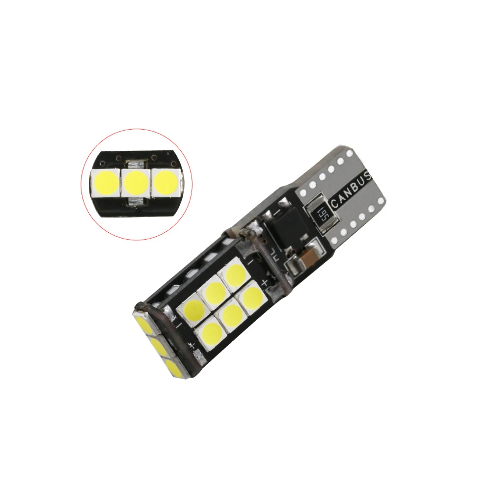 10 шт. Автомобильные светодиодные лампы Canbus T10 W5W 15SMD 3030 | Автомобили и мотоциклы