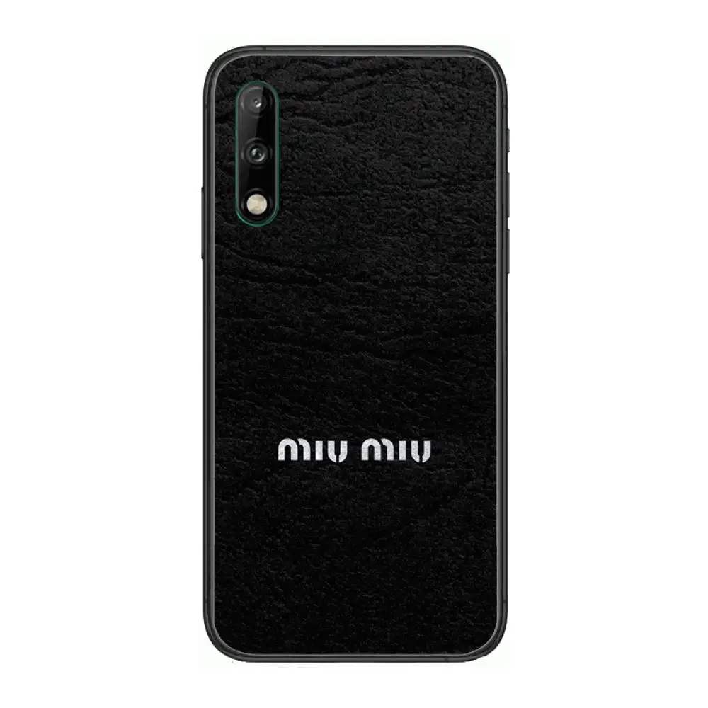 

Italian luxury brand Clear Phone Case For Huawei Y 5 6 7 8 9 A P S Pro 2020 2019 Black Etui Coque Hoesjes Comic Fashion