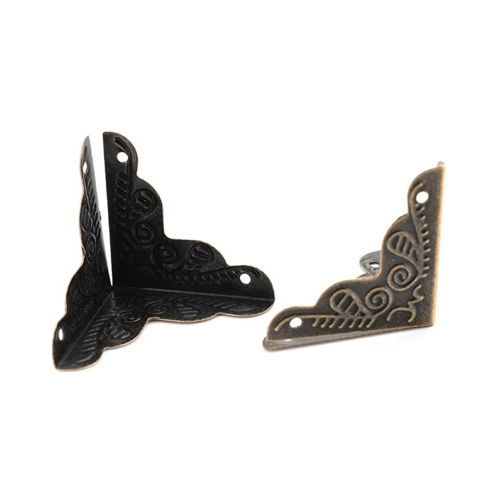 4 шт. 25 мм античный треугольный угловой кронштейн | Обустройство дома