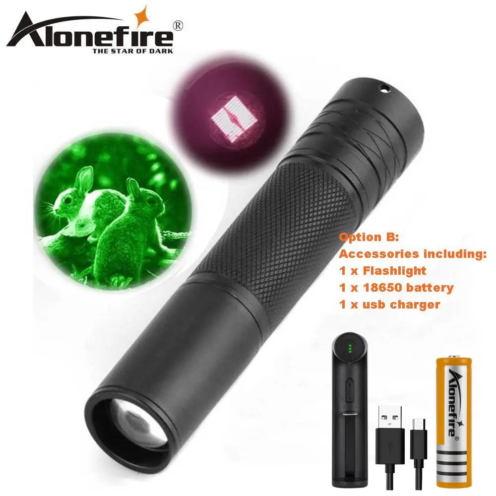 Option B AloneFire IR01 IR светодиодный светильник фонарь с дальностью инфракрасного излучения 10 Вт IR 850nm светодиодный охотничий светильник, фонарь ночного видения, светильник-вспышка - Испускаемый цвет: Option B